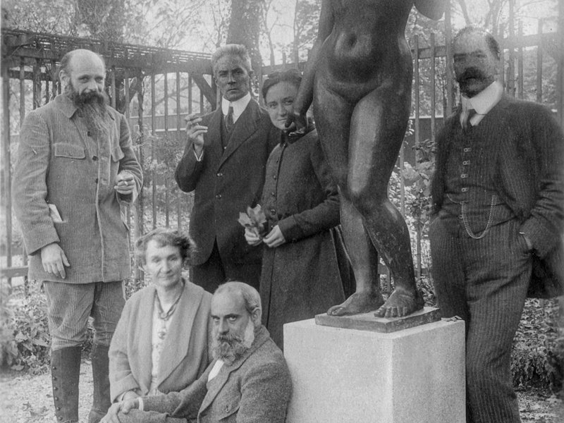 Gruppenfoto um Maillol